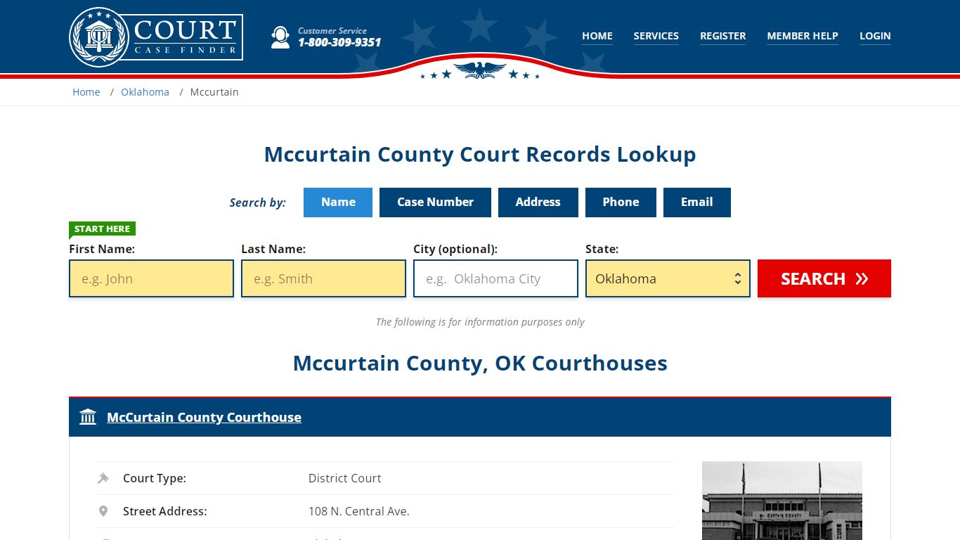 Mccurtain County Court Records | OK Case Lookup